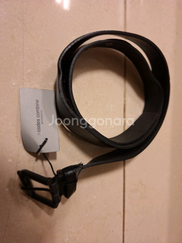 # codes combine 남성 가죽 벨트 블랙--0