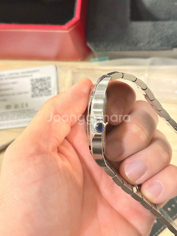 까르띠에 산토스 드 까르띠에 스틸 라지 팝니다--4