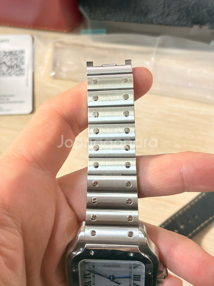 까르띠에 산토스 드 까르띠에 스틸 라지 팝니다--2