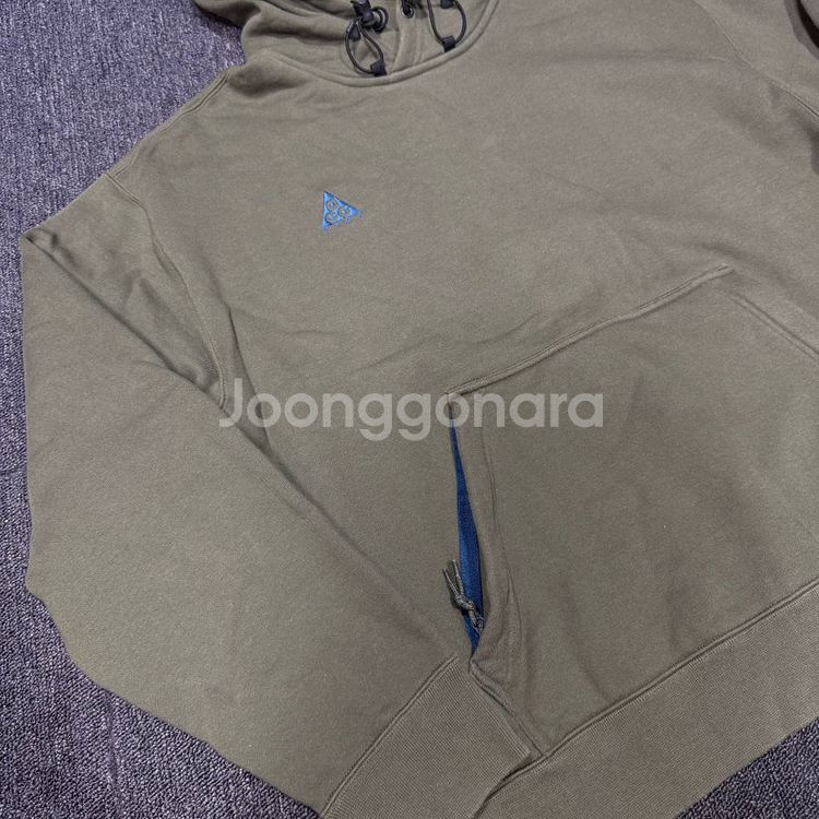 나이키 ACG 풀오버 카키 후드--3