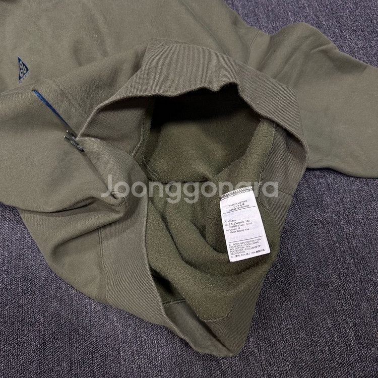 나이키 ACG 풀오버 카키 후드--8