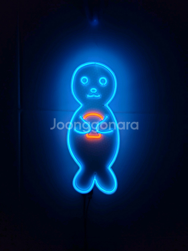 네온사인 해달 물개 물범 led 램프 무드등 조명--1