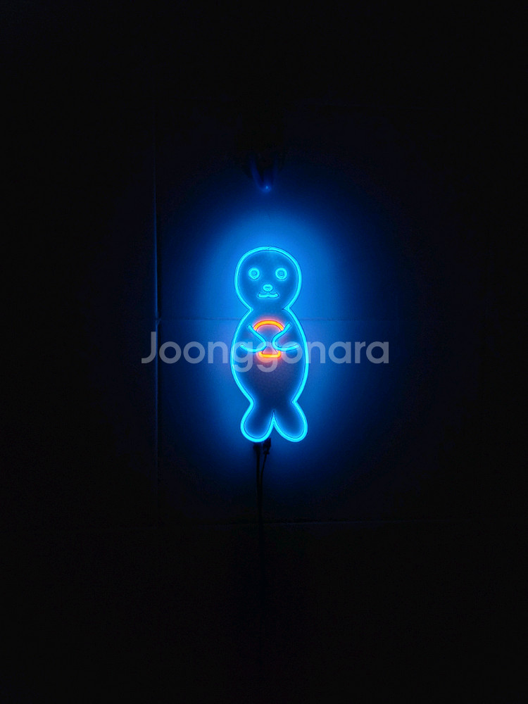 네온사인 해달 물개 물범 led 램프 무드등 조명--2