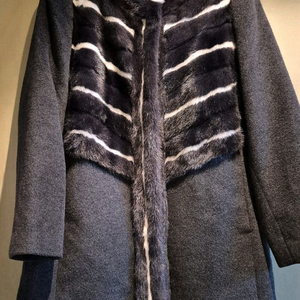 밍크 알파카 코트