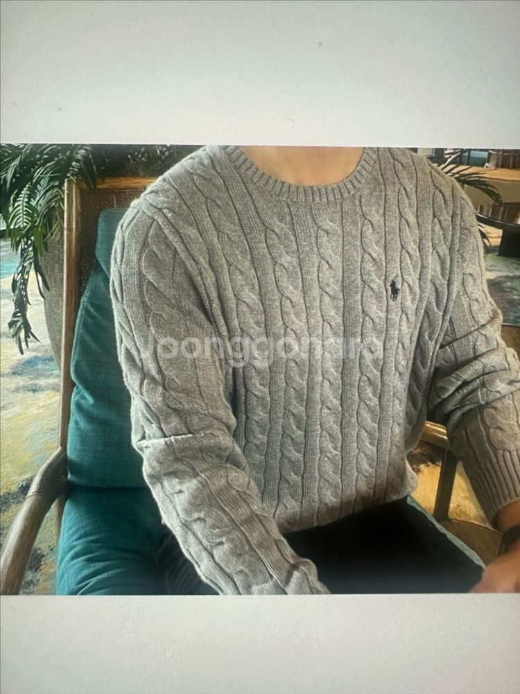 새거) 폴로 랄프로렌 케이블 니트 스웨터 맨투맨--5