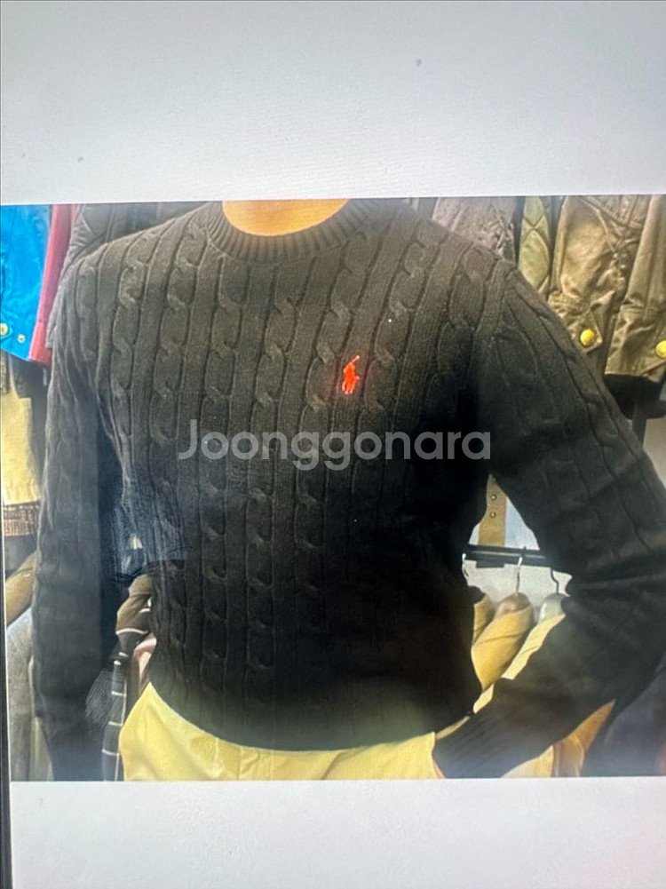 새거) 폴로 랄프로렌 케이블 니트 스웨터 맨투맨--7