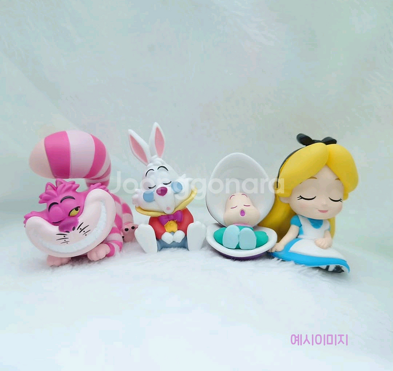 (미개봉)가챠 디즈니 앨리스 어깨쿵 4종세트 정품--2