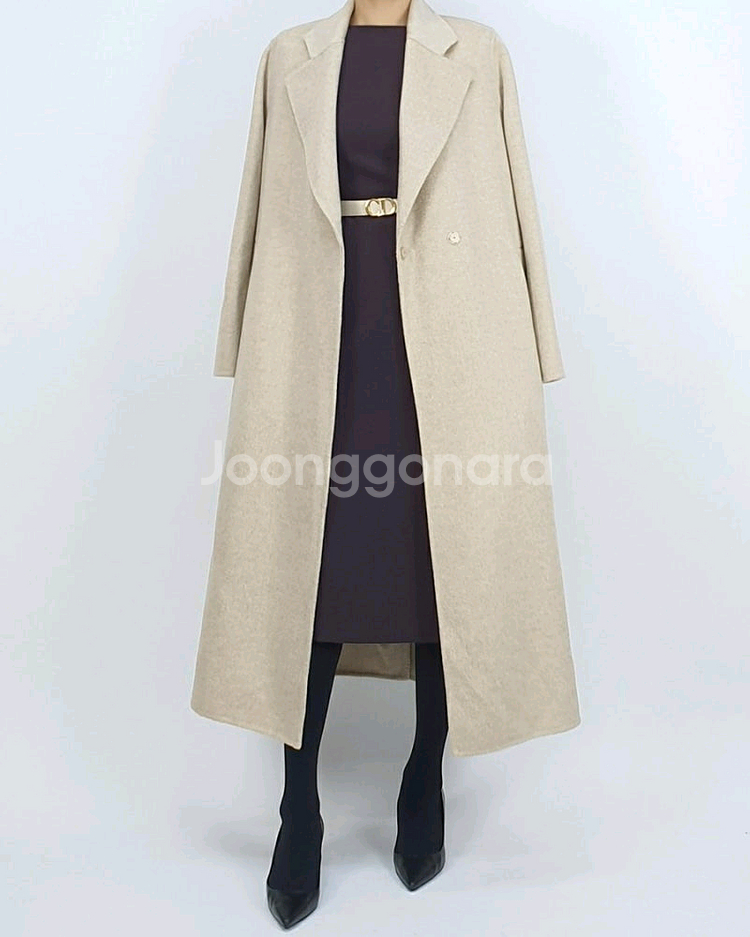 캐시미어 울 롱코트--0