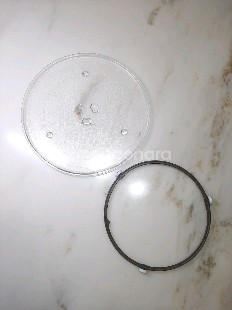 삼성전자렌지 회전유리접시 + 받침롤러 (삼성정품)--1