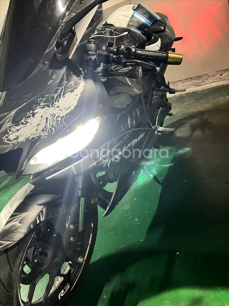 야마하R3 오토바이--4