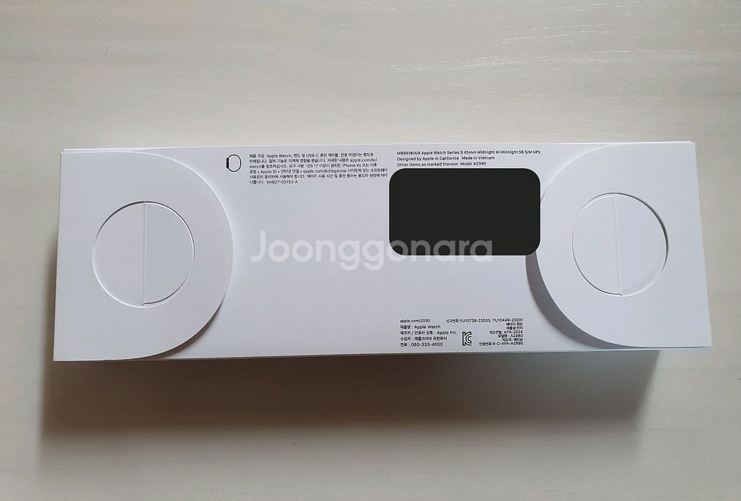 애플워치9 45mm GPS 미드나잇 스포츠밴드S/M--1