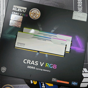 ESSENCORE KLEVV DDR5-6000 CL30 CRAS V RGB WHITE 패키지 서린 (32GB)