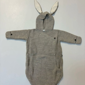 우프 신생아 토끼 니트 바디수트