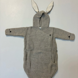 우프 신생아 토끼 니트 바디수트