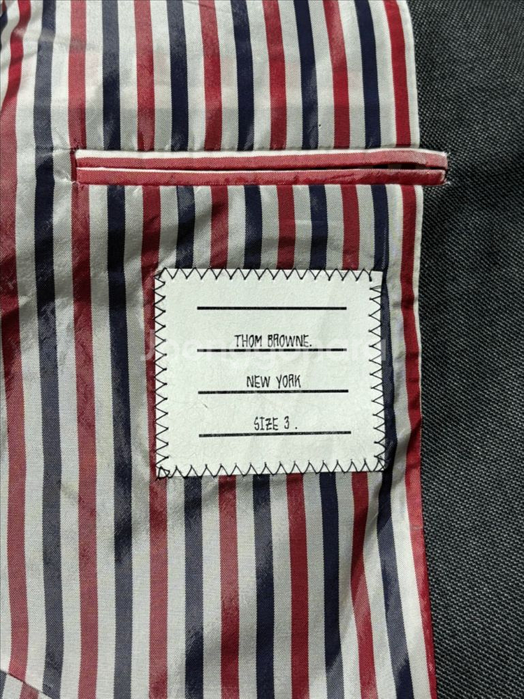 톰브라운 사선완장 블레이저 그레이 [3]--4