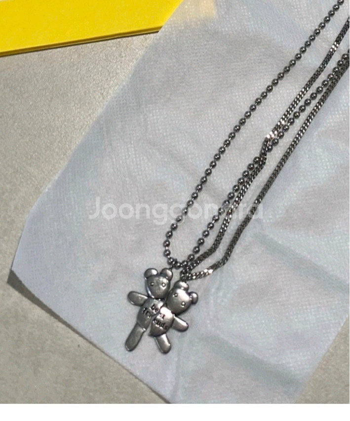 헤븐바이마크제이콥스 프랜드쉽 곰돌이 펜던트 목걸이--0