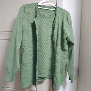 여성 니트 가디건 세트