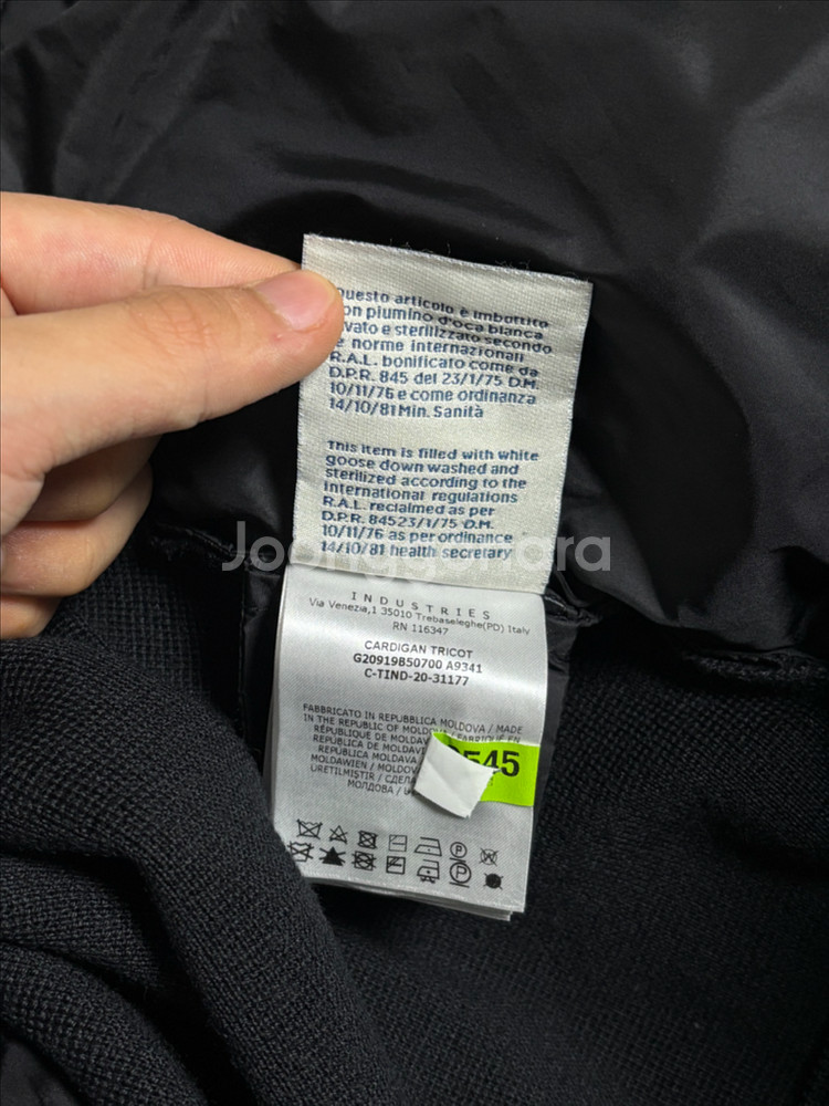 몽클레어 트리콧 김현우 니트 패딩 [s]--5