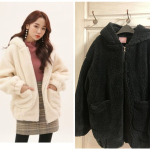 soup 뽀글이 후드집업 코트 (55-77)