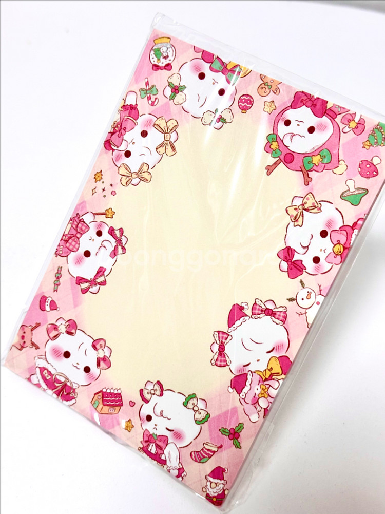 히님 마찌 Christmas 랩핑지 + 대떡메모지 set--2