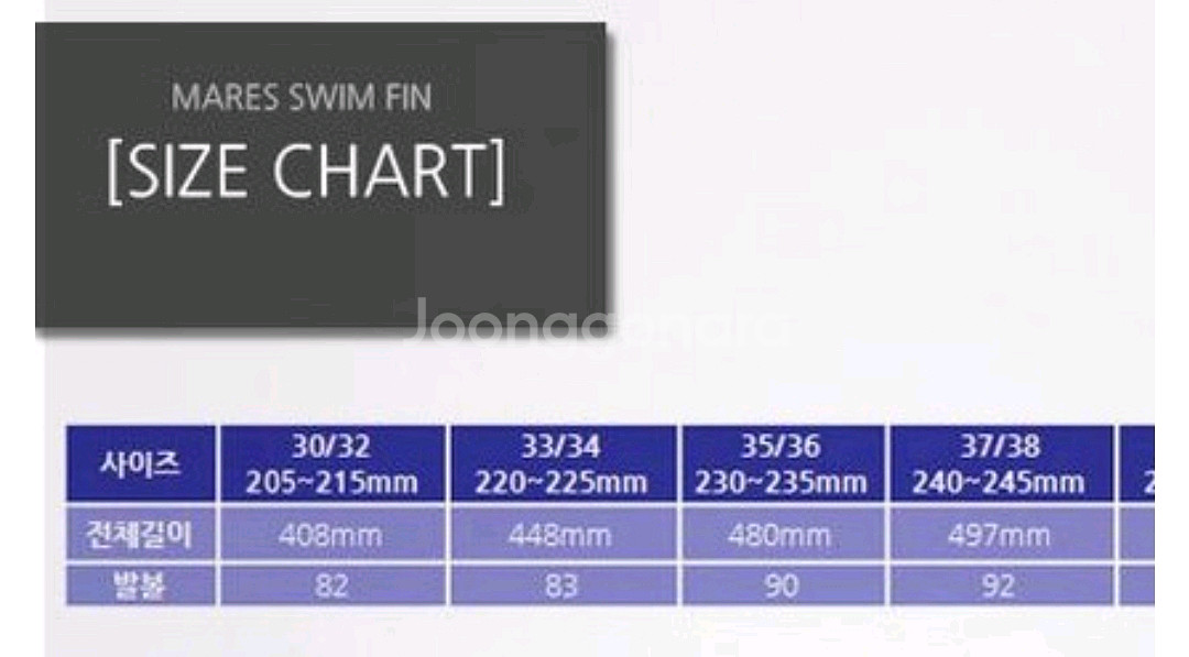 마레스 뉴클리퍼 오리발 A급 35ㅡ36사이즈--7