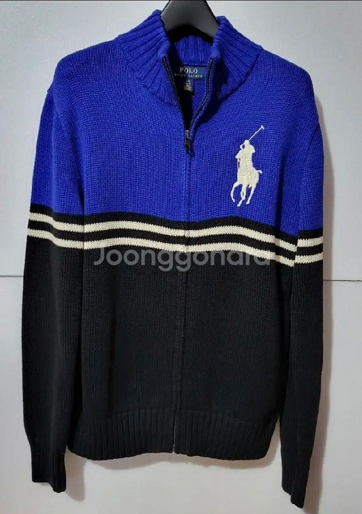 택포) 새상품 봄외투 정품 폴로 니트집업자켓--3