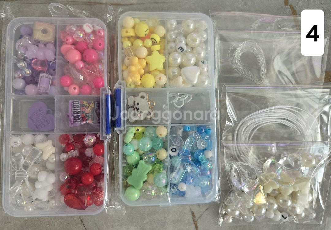 8컬러 비즈 키링 폰스트랩 만들기 키트--7