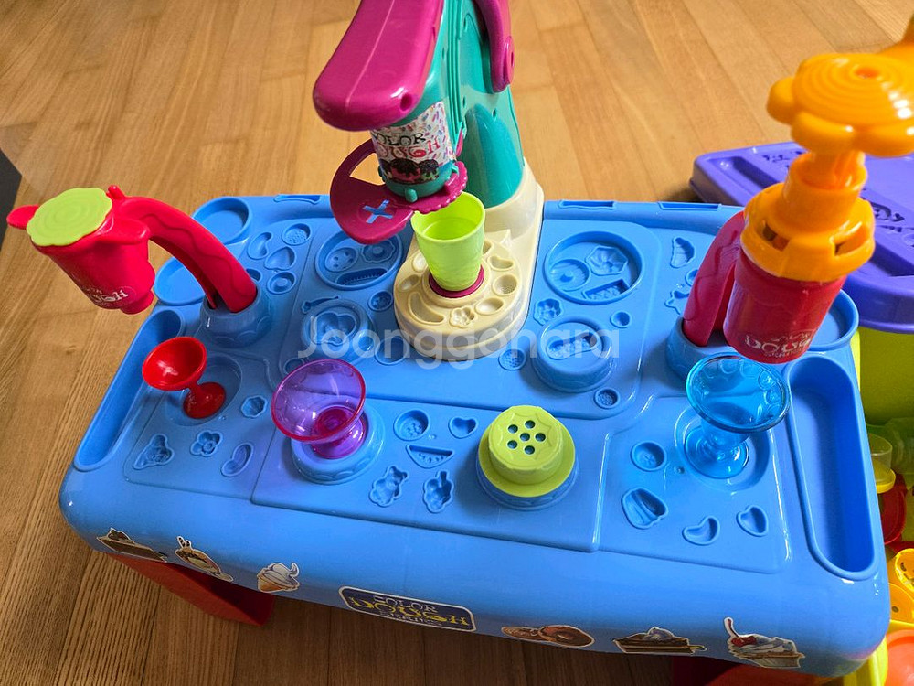 플레이도우 테이블+아이스크림 만들기툴도구+클레이21개--1