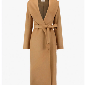 캐시미어 울 지블링 숄카라 코트