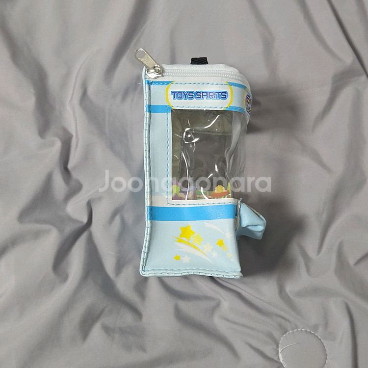 가챠 파우치 블루 크레인 머신 키링--4