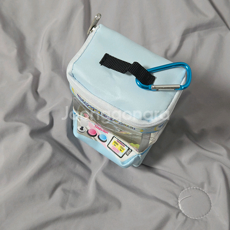 가챠 파우치 블루 크레인 머신 키링--5