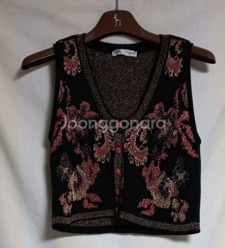 자라 여성 니트 조끼 가디건 90--0