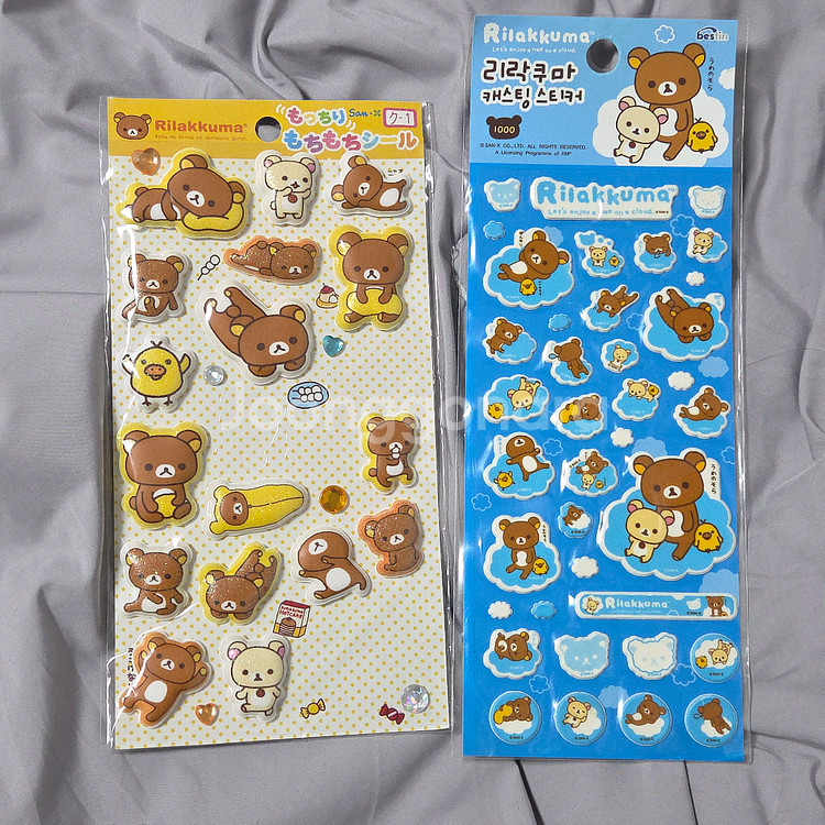 고전 리락쿠마 스티커--1