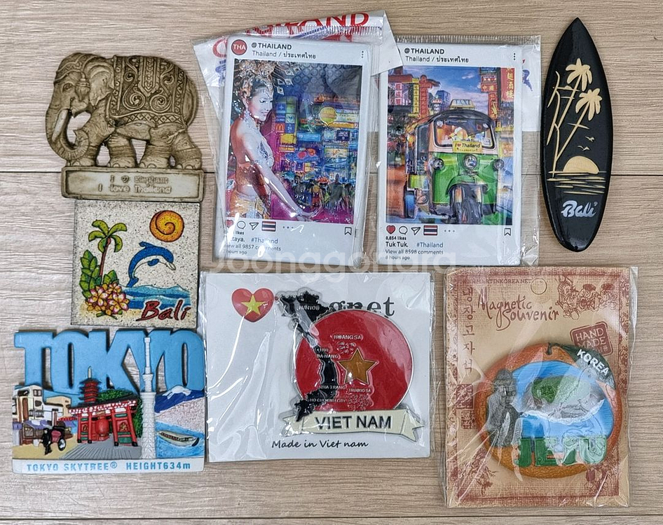 여행 마그넷 냉장고자석 태국 파타야 베트남 발리 코끼리 제주도 방콕 도쿄--0