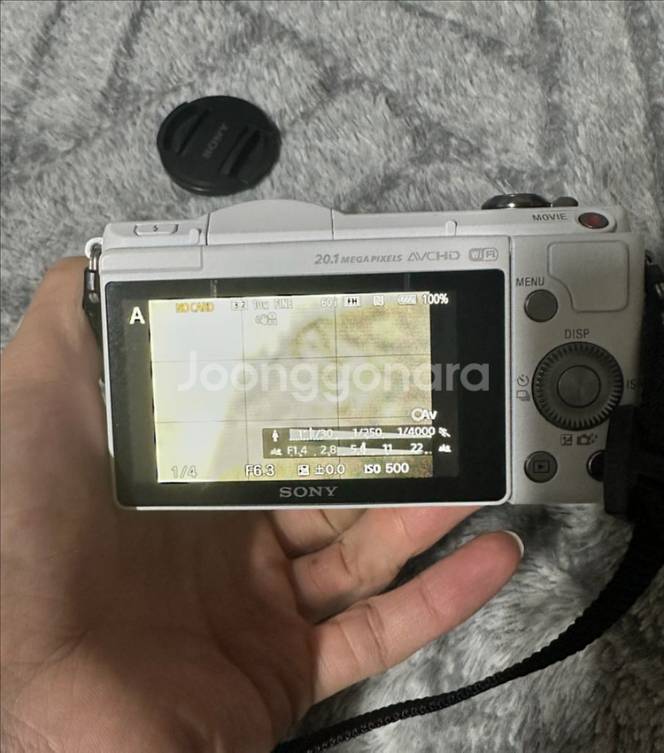 소니 A5000 미러리스 카메라 화이트--3