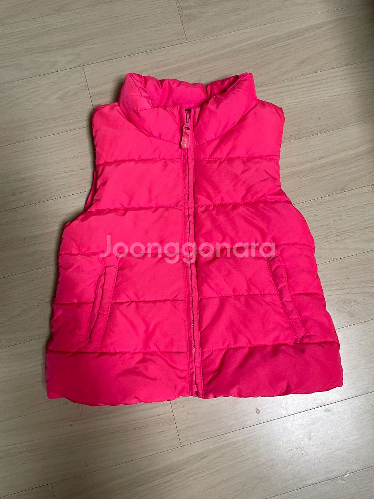 여아 패딩조끼 100--0