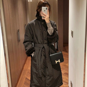 시크드 르메르 베어 트렌치 코트 초코브라운 프리사이즈 이불트랜치패딩