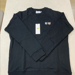 [시착1회] 메종키츠네 더블폭스 맨투맨 앤트러사이트 XL