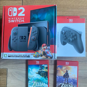 닌텐도 스위치2 마리오카트 젤다2종 프로콘 팝니다