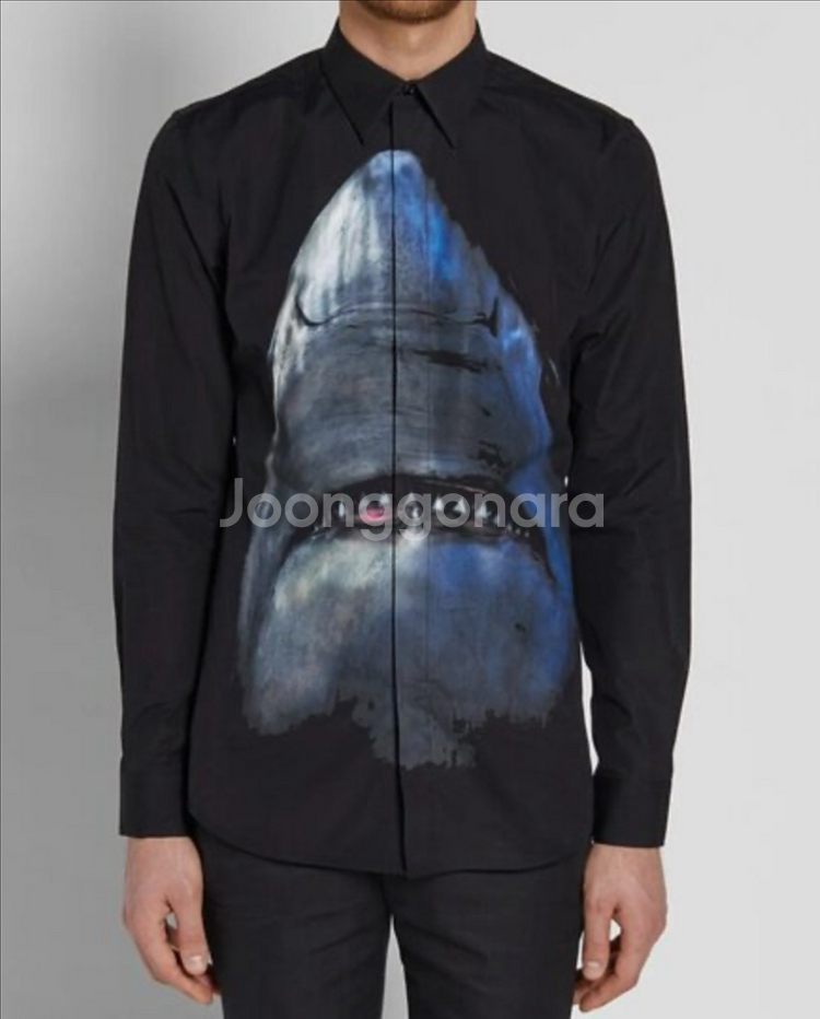 지방시 / 샤크 셔츠 블랙 새상품 / 40--0