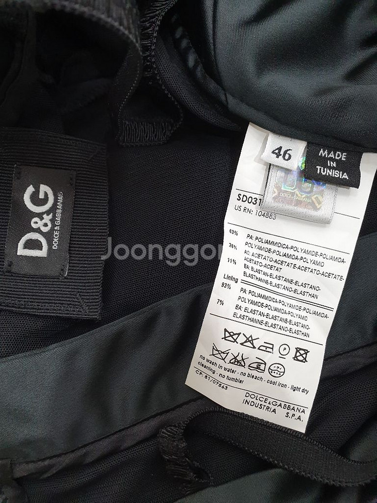 택부착 새상품 정품 돌체앤가바나 원피스--2