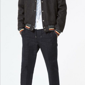 메종키츠네 / 울 스페이스 바시티 그레이 새상품 / M