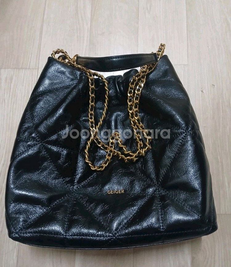 가이거 퀼팅레더 숄더백(상태최상)--3