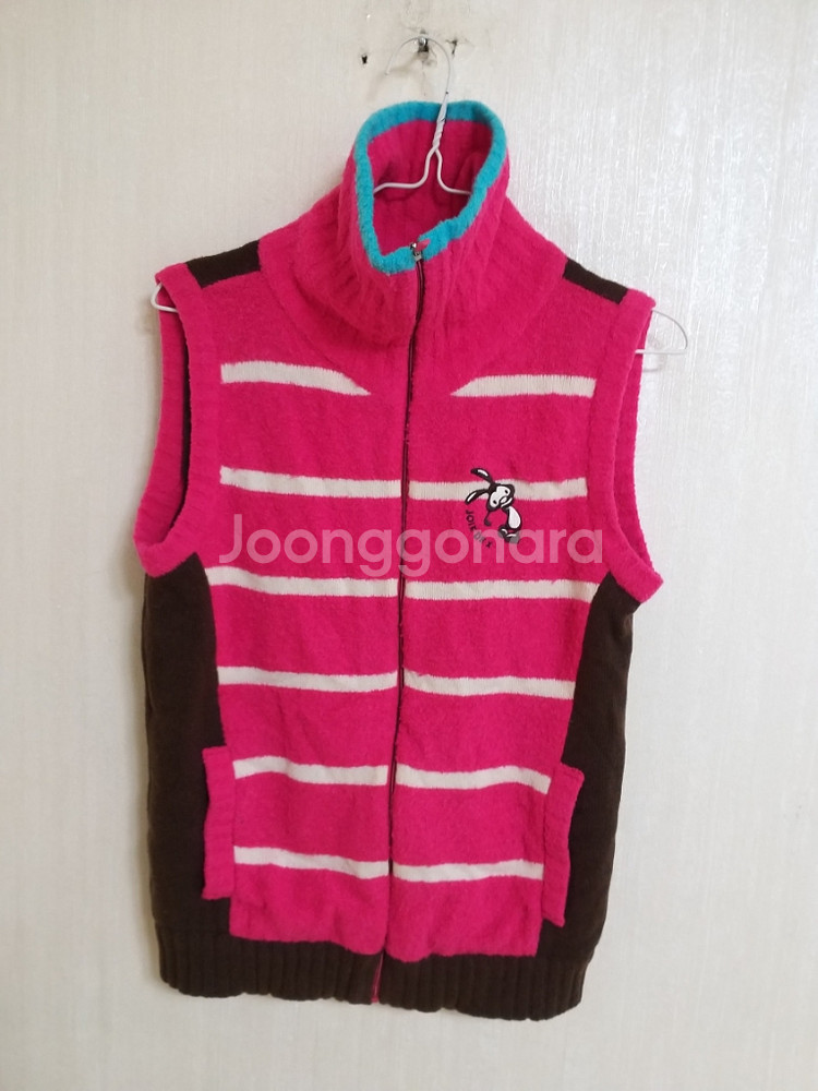 여성 JDX 골프 방풍 집업 니트조끼 (스판90)--6