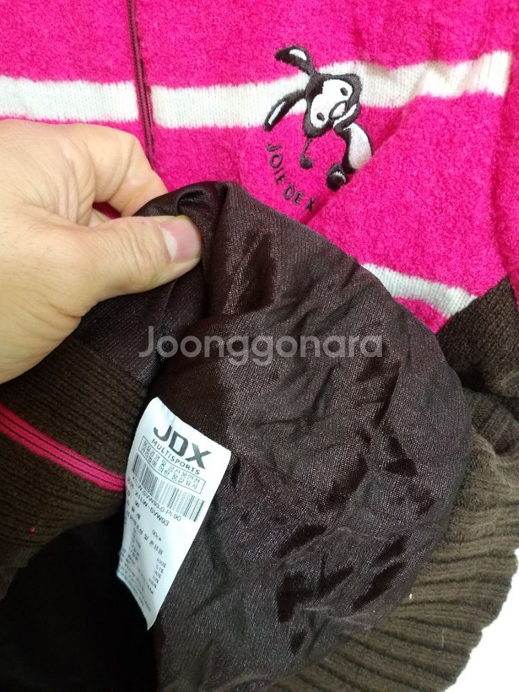 여성 JDX 골프 방풍 집업 니트조끼 (스판90)--7