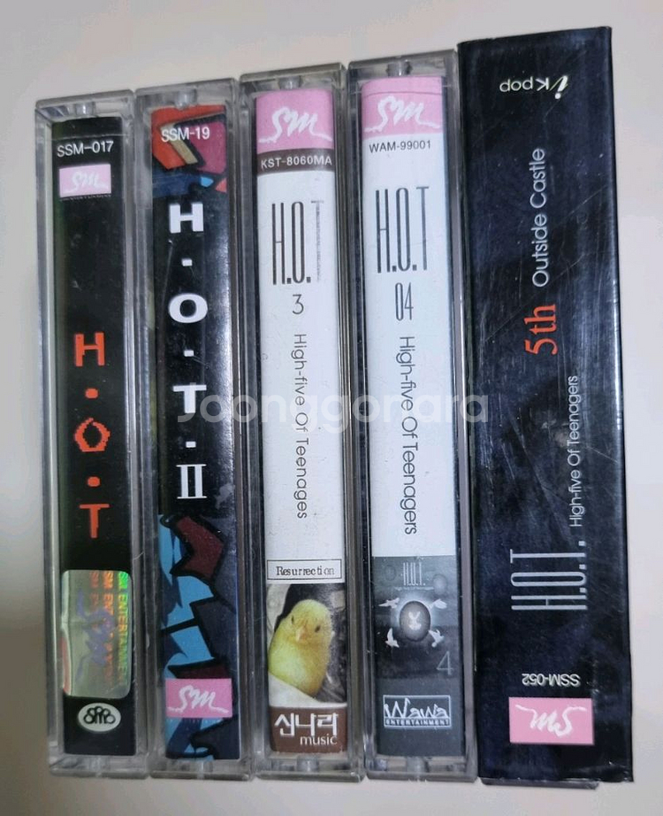 H.O.T 1-5집 카세트테이프--0