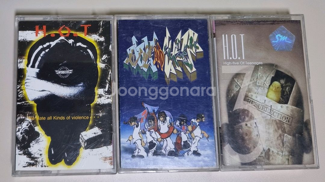 H.O.T 1-5집 카세트테이프--1