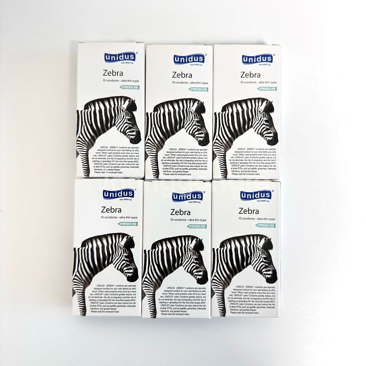 유니더스 지브라 콘돔 10p 6박스--0