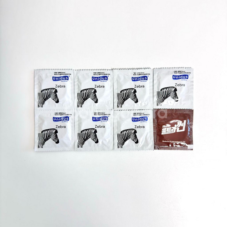 유니더스 지브라 콘돔 10p 6박스--1
