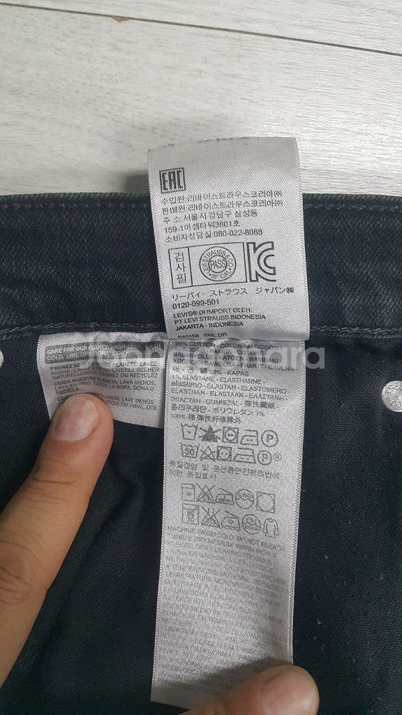 리바이스(사방스판) 다크그레이진 34인치(No.757)해외판!--4